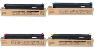 
	Original Sharp MX23GT Set Of 4 Cartridges (Black,Cyan,Magenta,Yellow)
